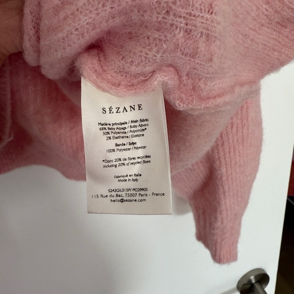 Sezane Pink Othello Cardigan - Picture 7 of 10